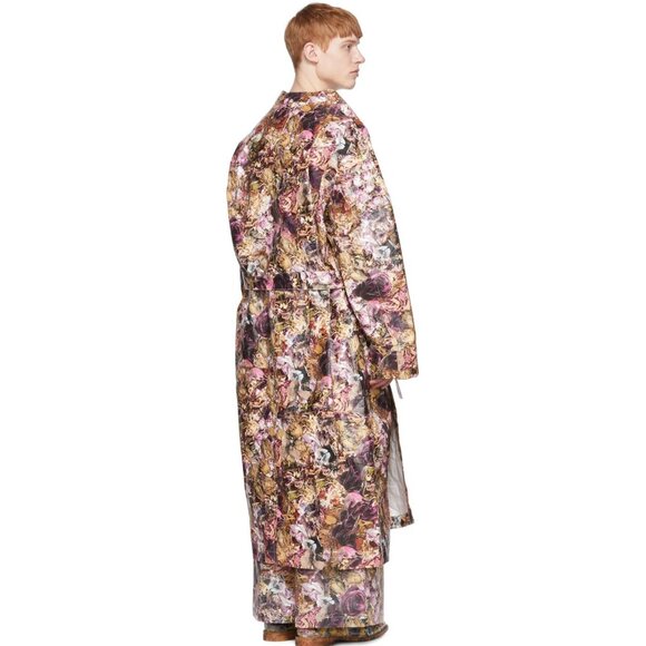 COMME DES GARÇONS HOMME DEUX Floral Jacron Coat - Picture 3 of 10